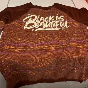 Girls "black is beautiful" sweatshirt